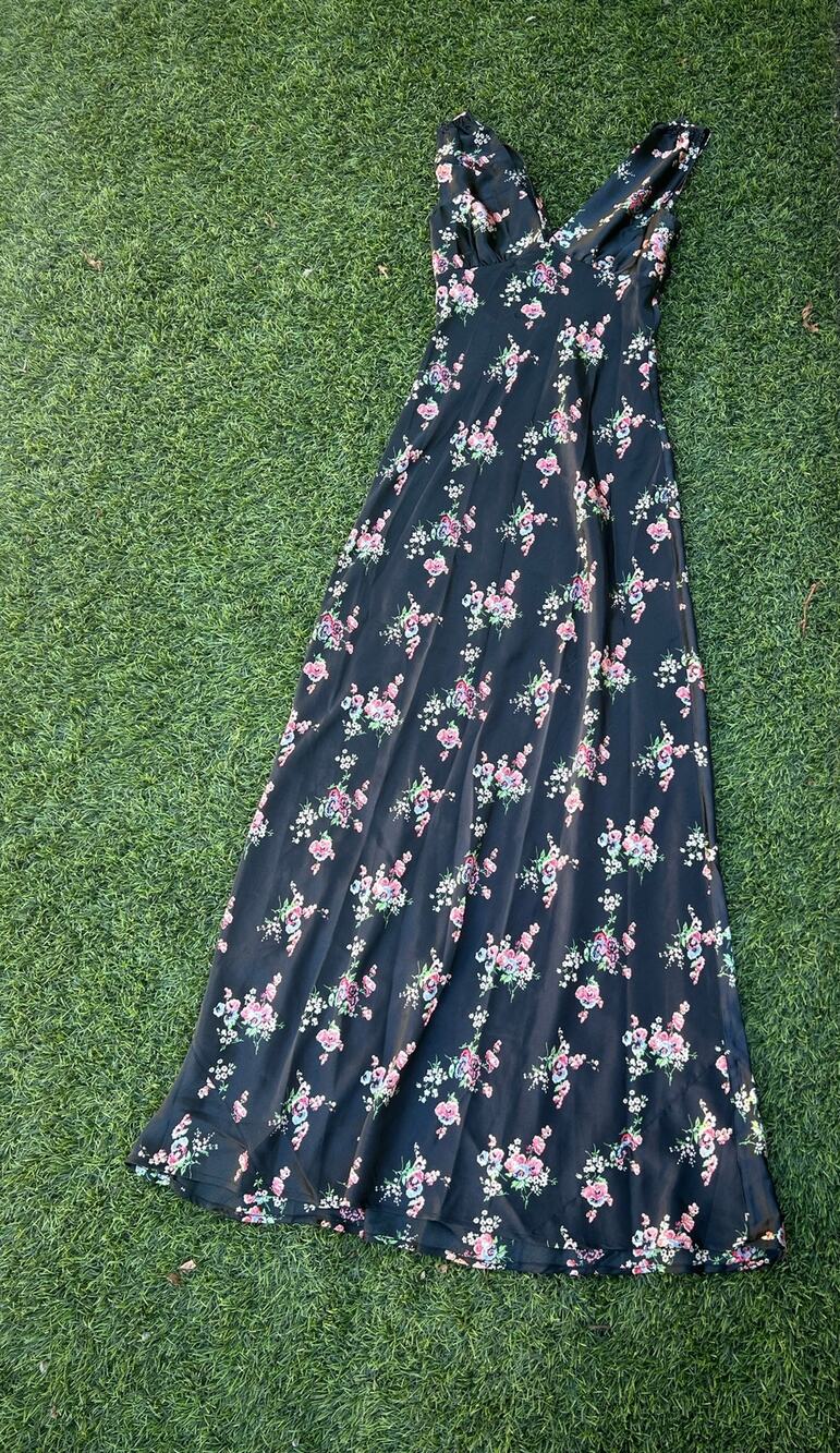 Topshop floral length maxi dress size 4